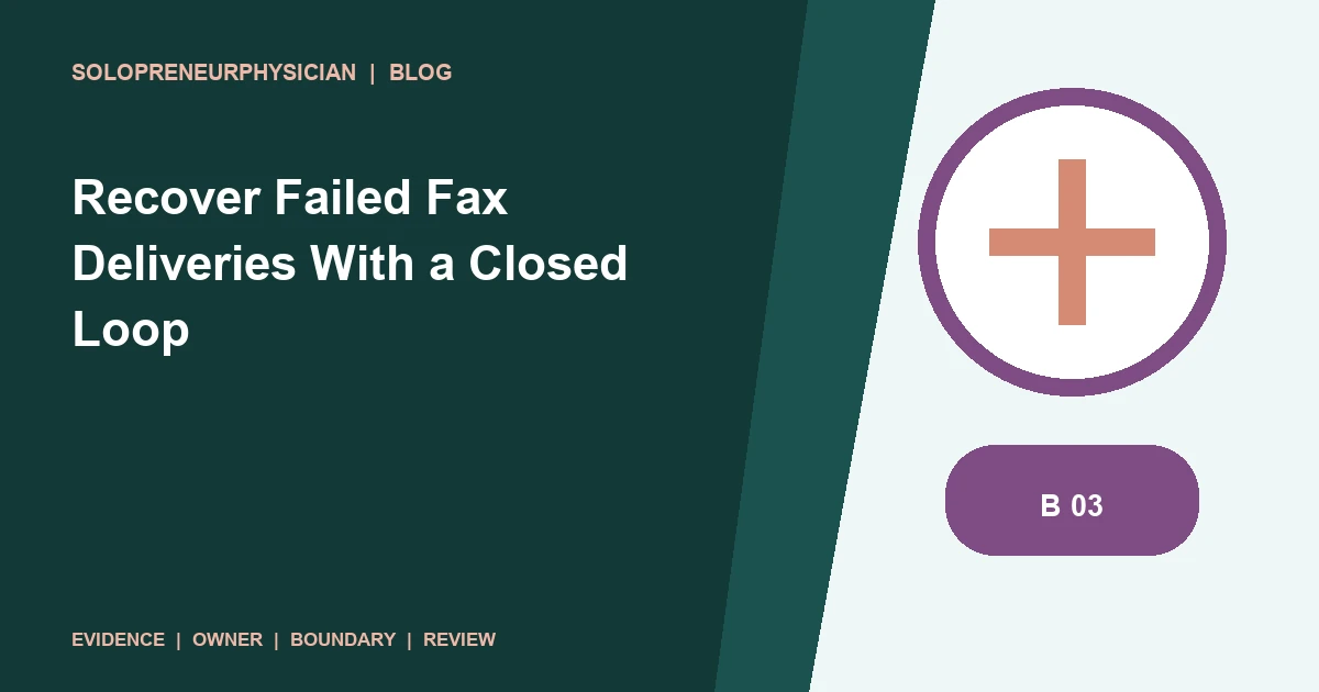 Recover Failed Fax Deliveries With a Closed Loop: records and fax illustration