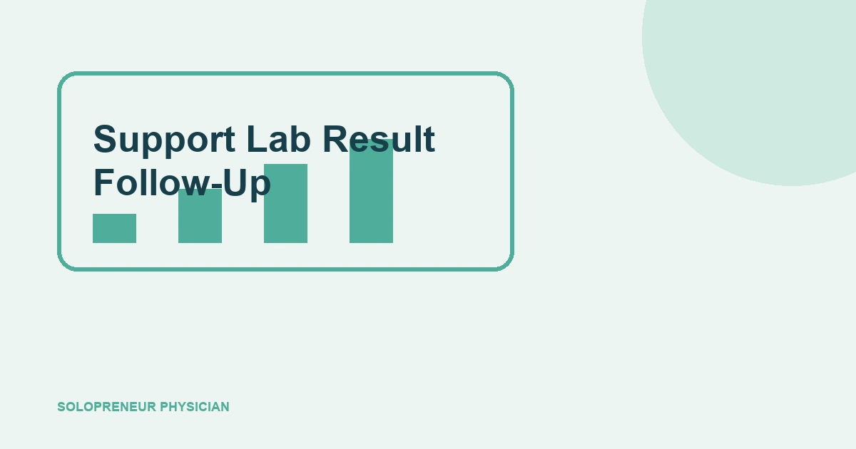 Support Lab Result Follow-Up: care coordination illustration