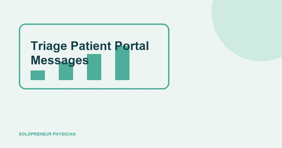 Triage Patient Portal Messages: patient communication illustration