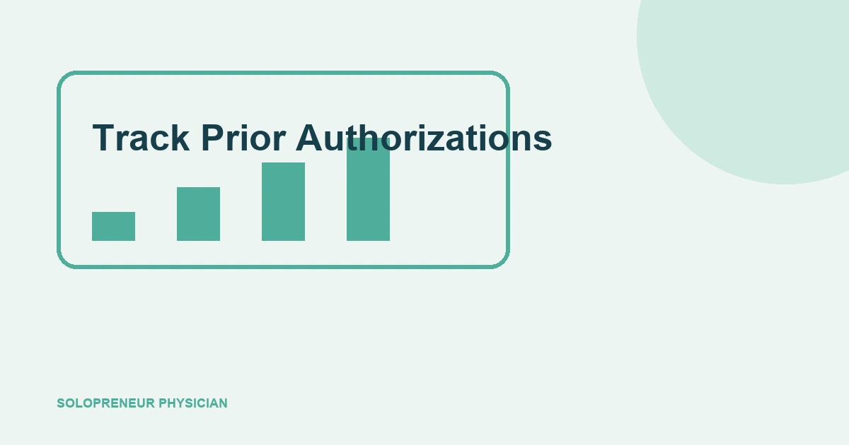 Track Prior Authorizations: billing operations illustration